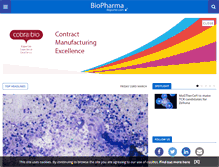 Tablet Screenshot of biopharma-reporter.com